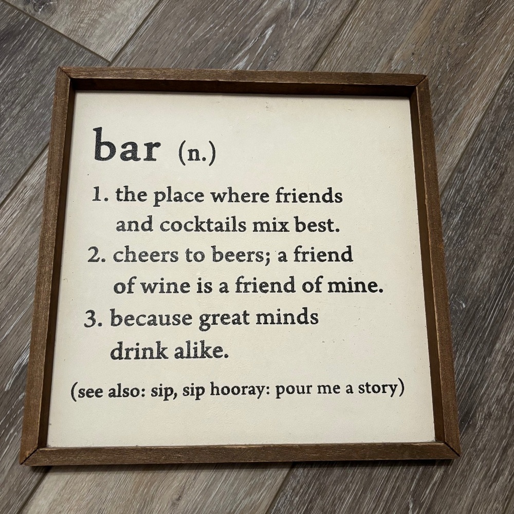 Fun Bar Sign